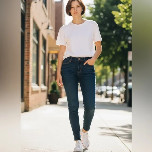 Articles Of Society Dark Blue Skinny Jeans - Picture 1 of 4